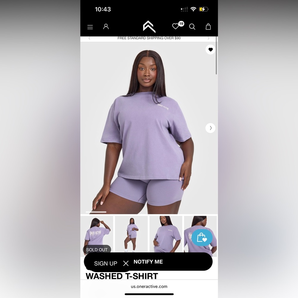 Oner Active oversized graphic washed tshirt